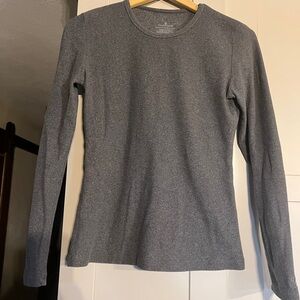 CuddlDuds gray fleece top, size S, worn a couple times